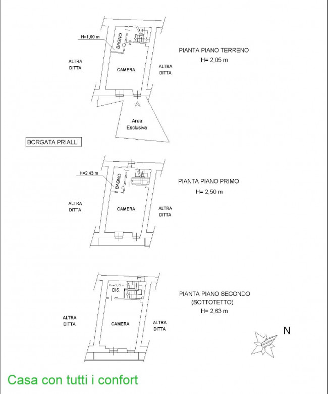 Porzione di casa in vendita a Coazze