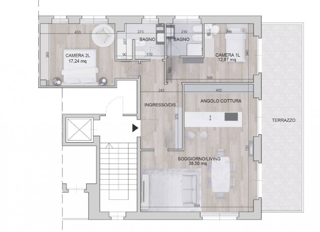 Appartamento in vendita a Rivoli