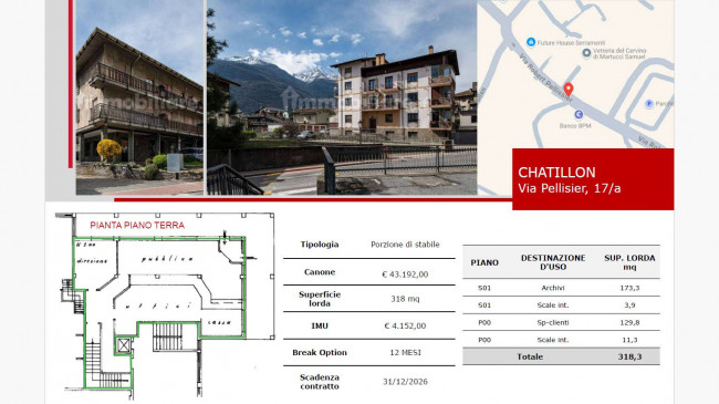 Locale commerciale in Vendita a Chatillon