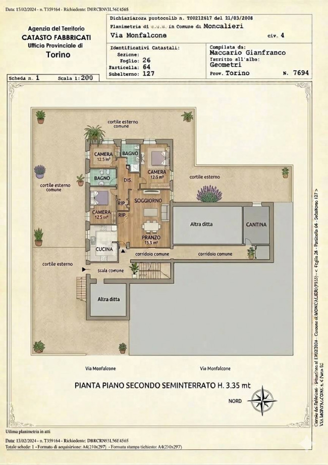 Appartamento in Vendita a Moncalieri