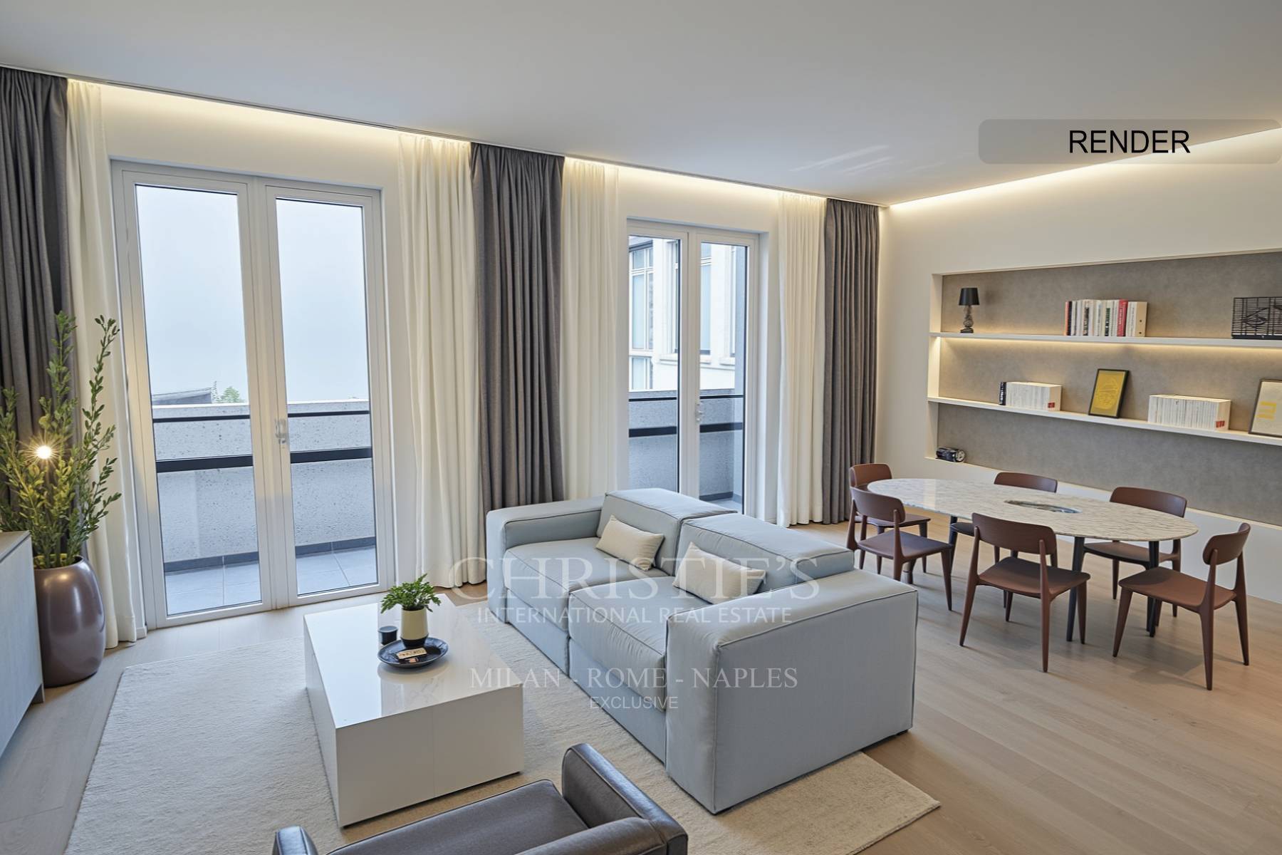 picture of Elegant And Bright Penthouse With Panoramic View, Just A Few Steps From Porta Nuova