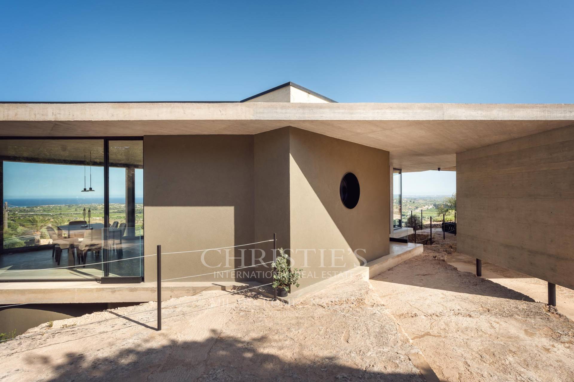 picture of Designer Glass House In An Ancient Stone Quarry With Sea And Val Di Noto Views