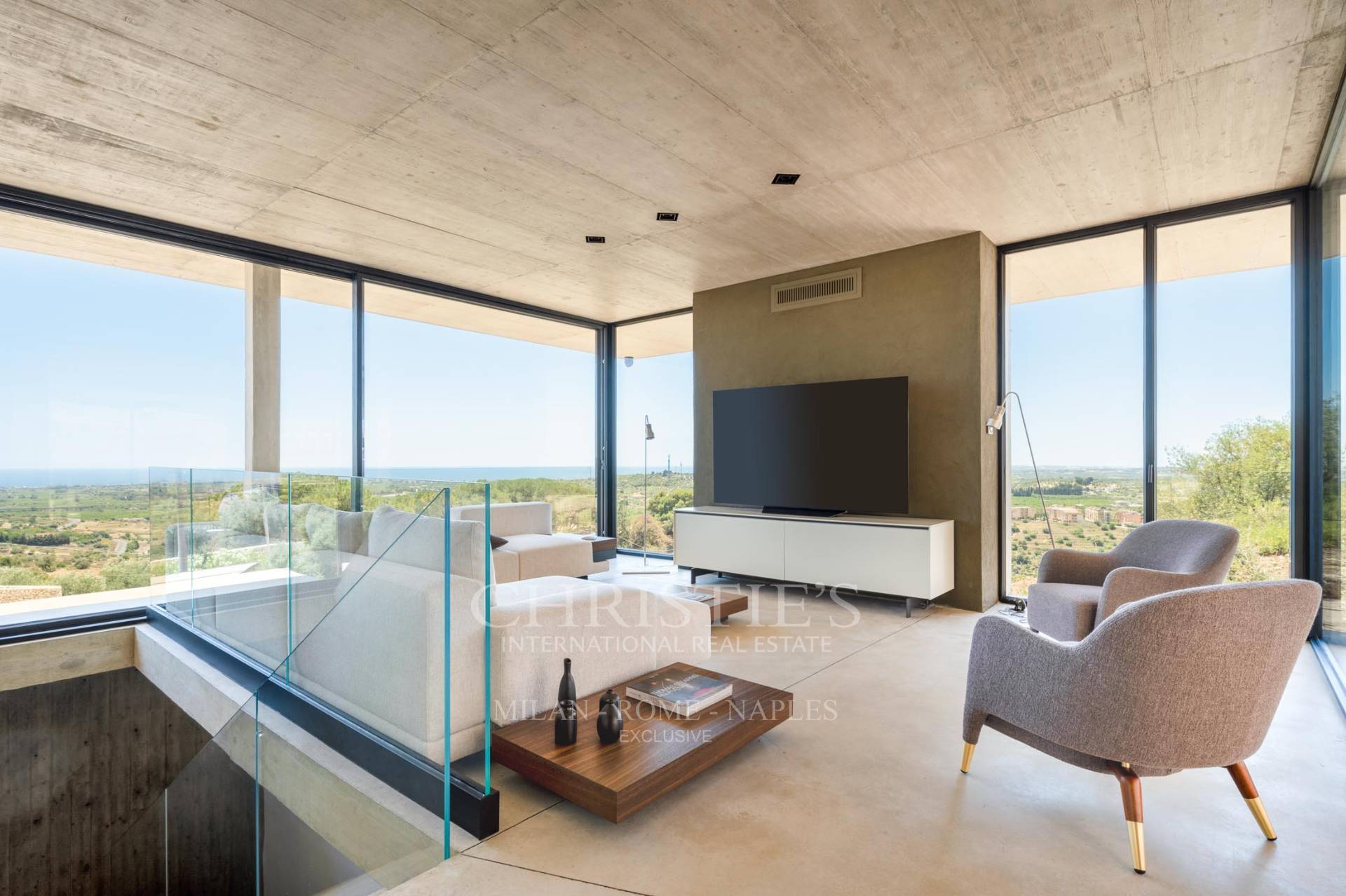 picture of Designer Glass House In An Ancient Stone Quarry With Sea And Val Di Noto Views