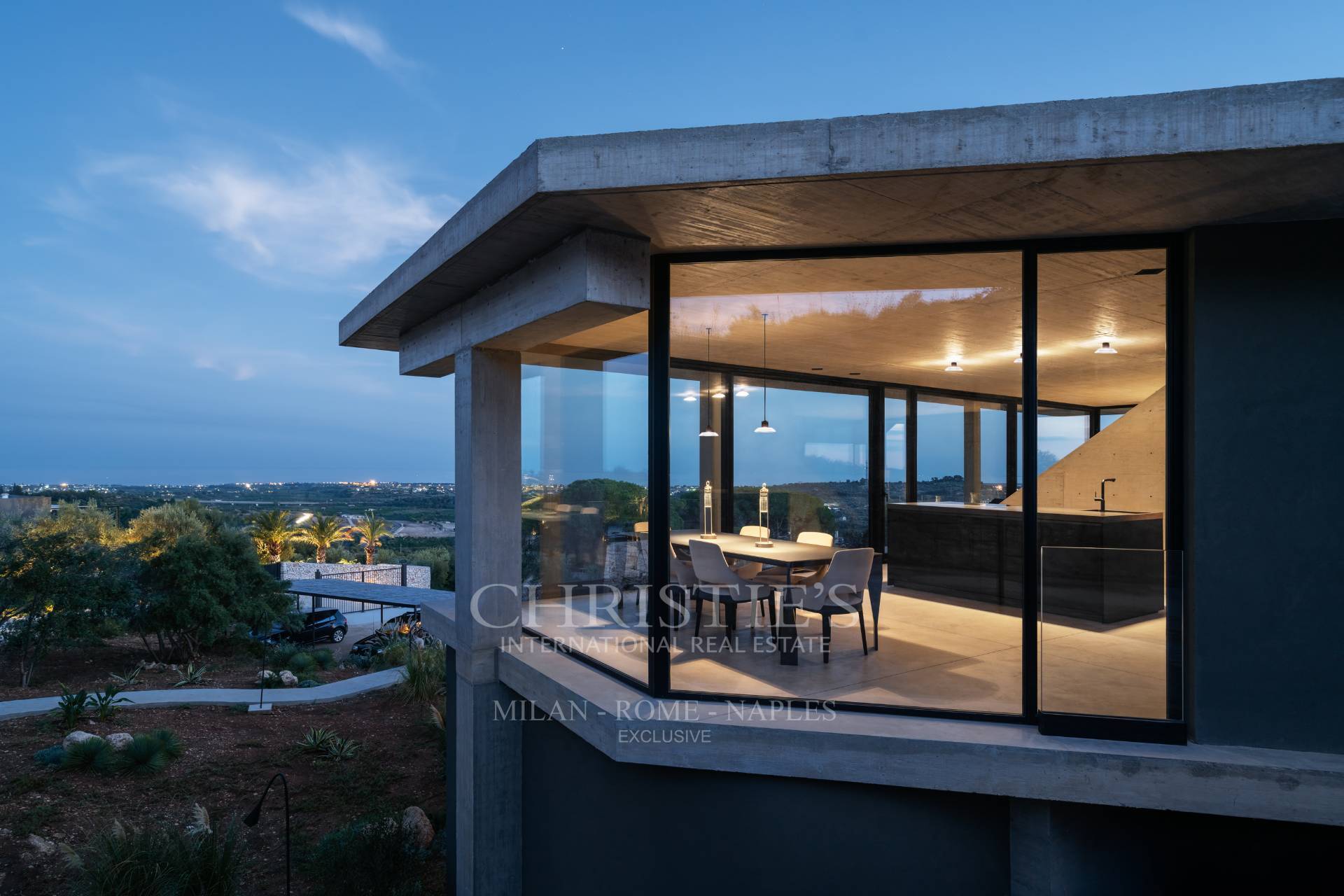 picture of Designer Glass House In An Ancient Stone Quarry With Sea And Val Di Noto Views