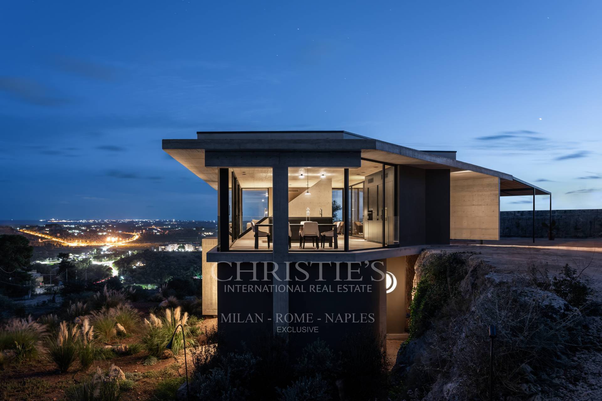 picture of Designer Glass House In An Ancient Stone Quarry With Sea And Val Di Noto Views