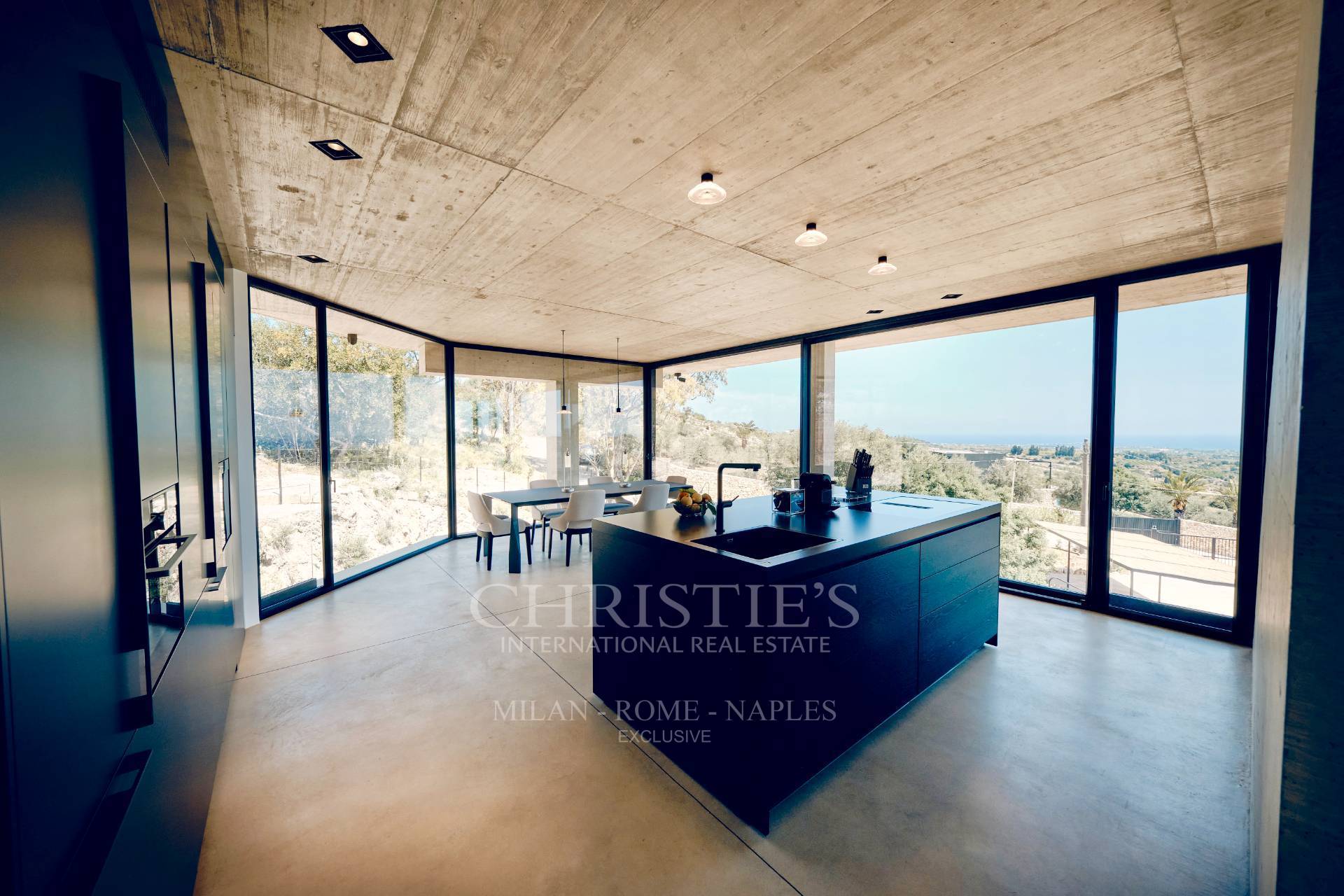 picture of Designer Glass House In An Ancient Stone Quarry With Sea And Val Di Noto Views