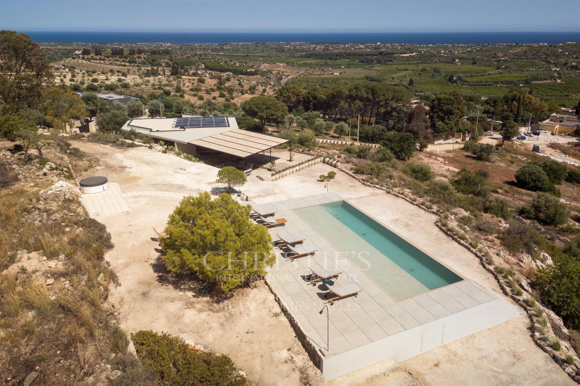 picture of Designer Glass House In An Ancient Stone Quarry With Sea And Val Di Noto Views