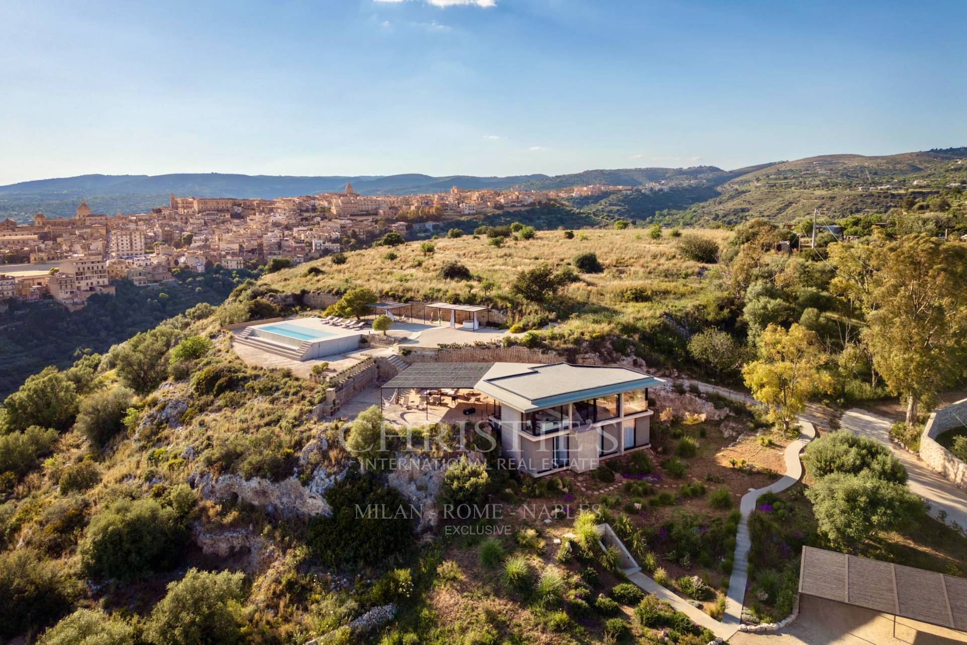 picture of Designer Glass House In An Ancient Stone Quarry With Sea And Val Di Noto Views