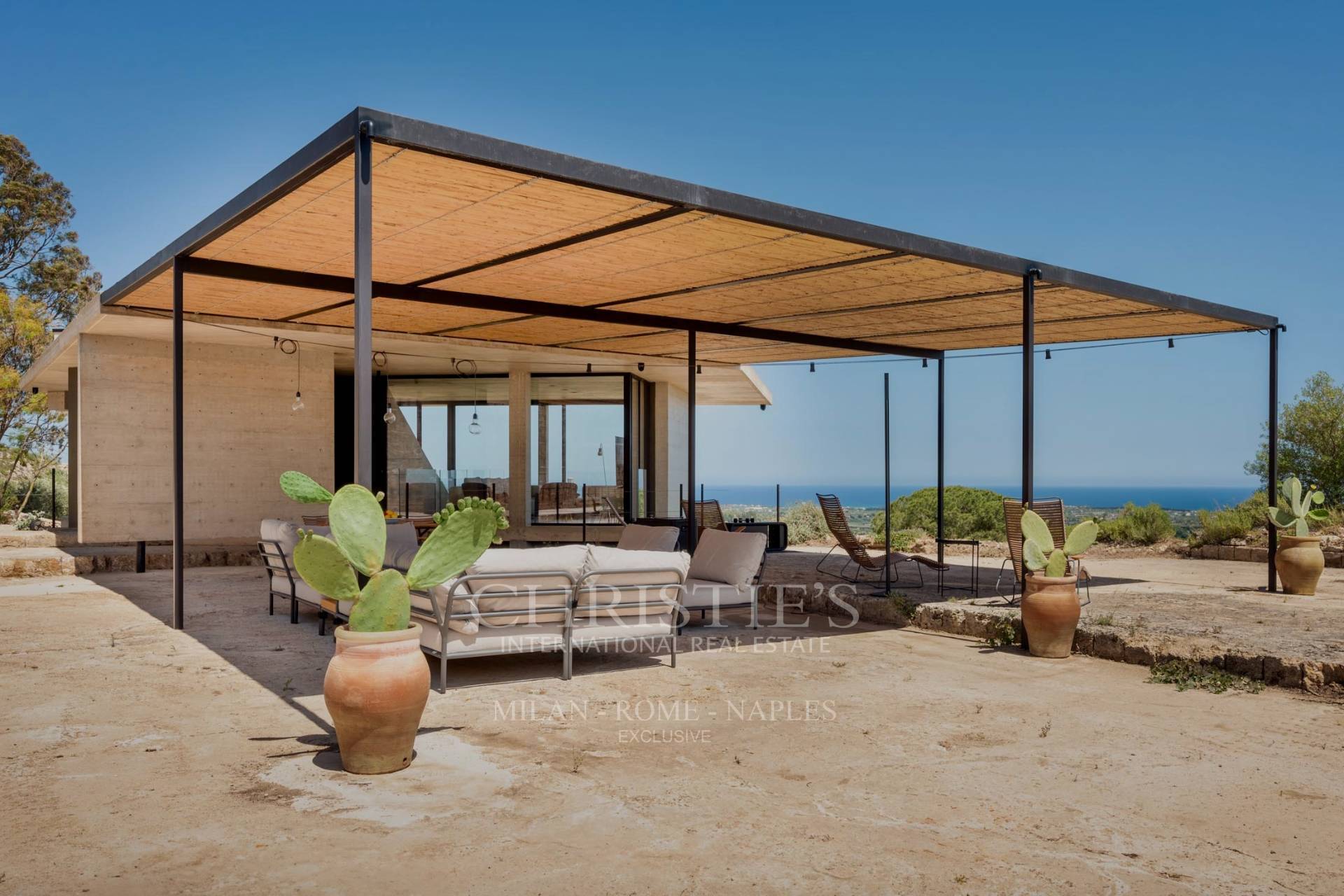 picture of Designer Glass House In An Ancient Stone Quarry With Sea And Val Di Noto Views