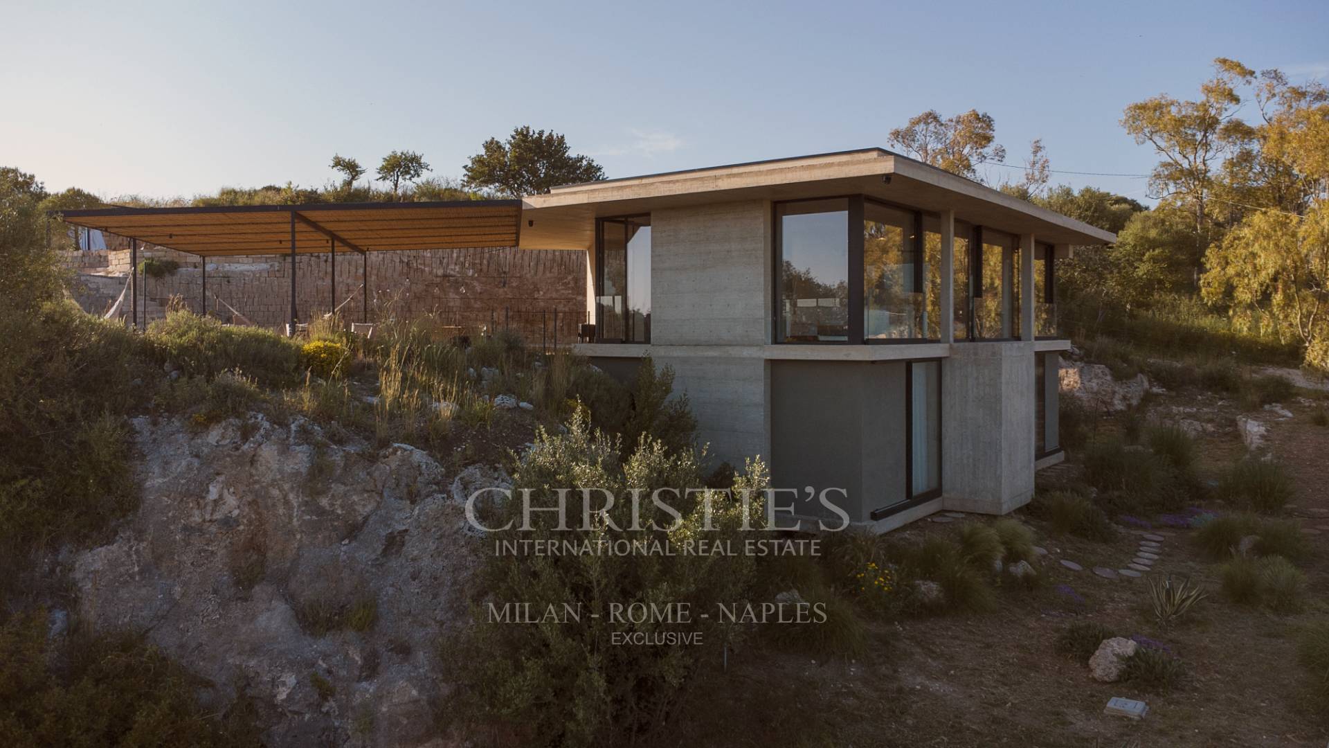 picture of Designer Glass House In An Ancient Stone Quarry With Sea And Val Di Noto Views