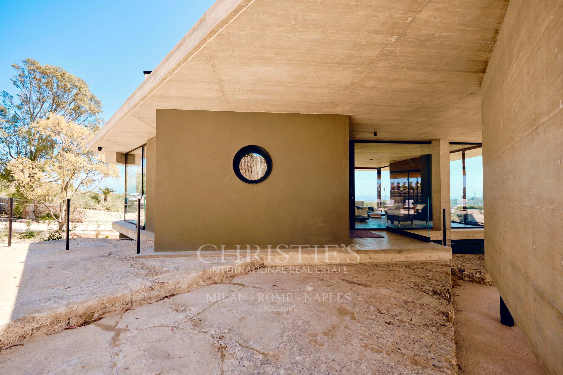 picture of Designer Glass House In An Ancient Stone Quarry With Sea And Val Di Noto Views