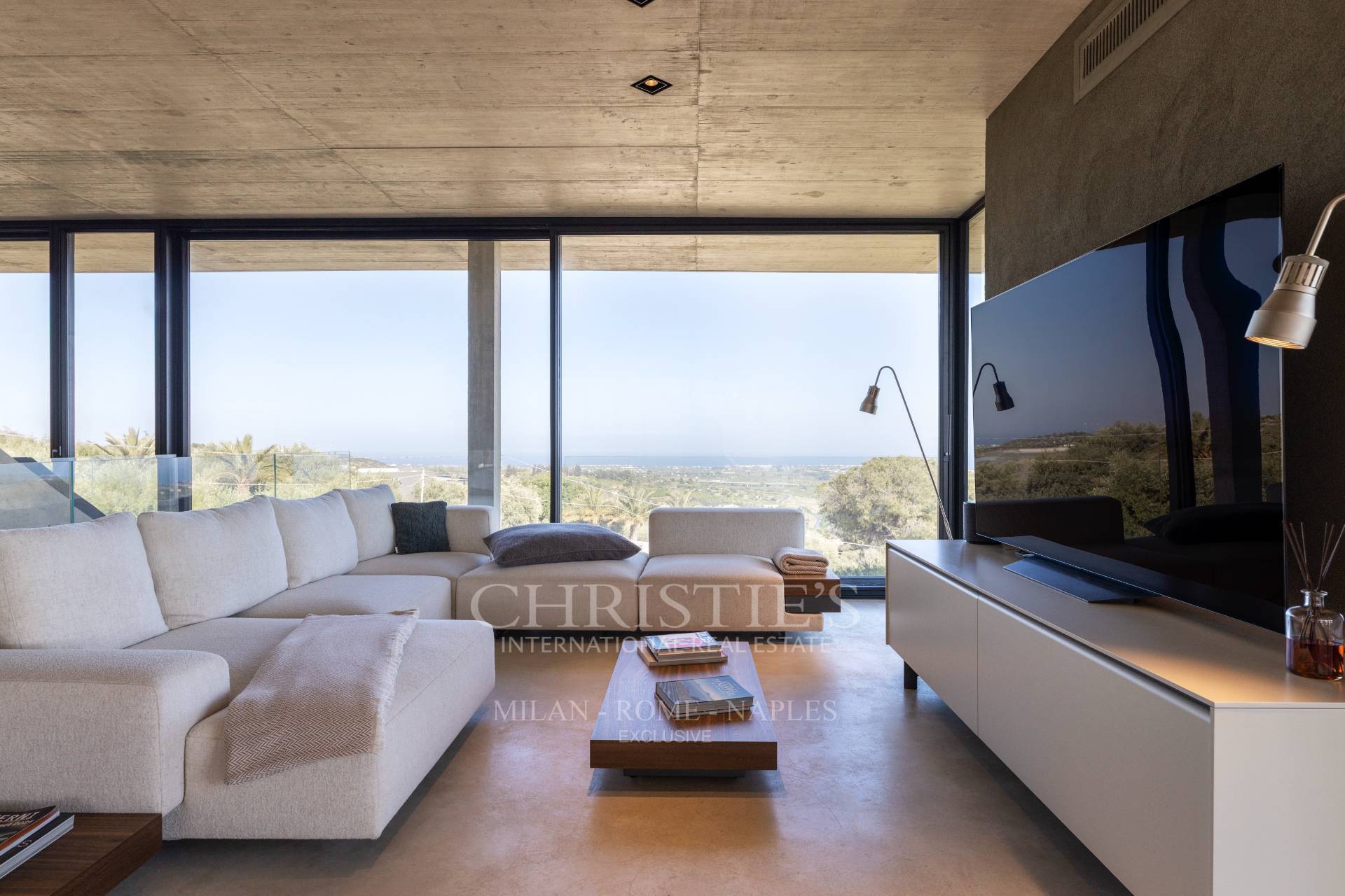 picture of Designer Glass House In An Ancient Stone Quarry With Sea And Val Di Noto Views
