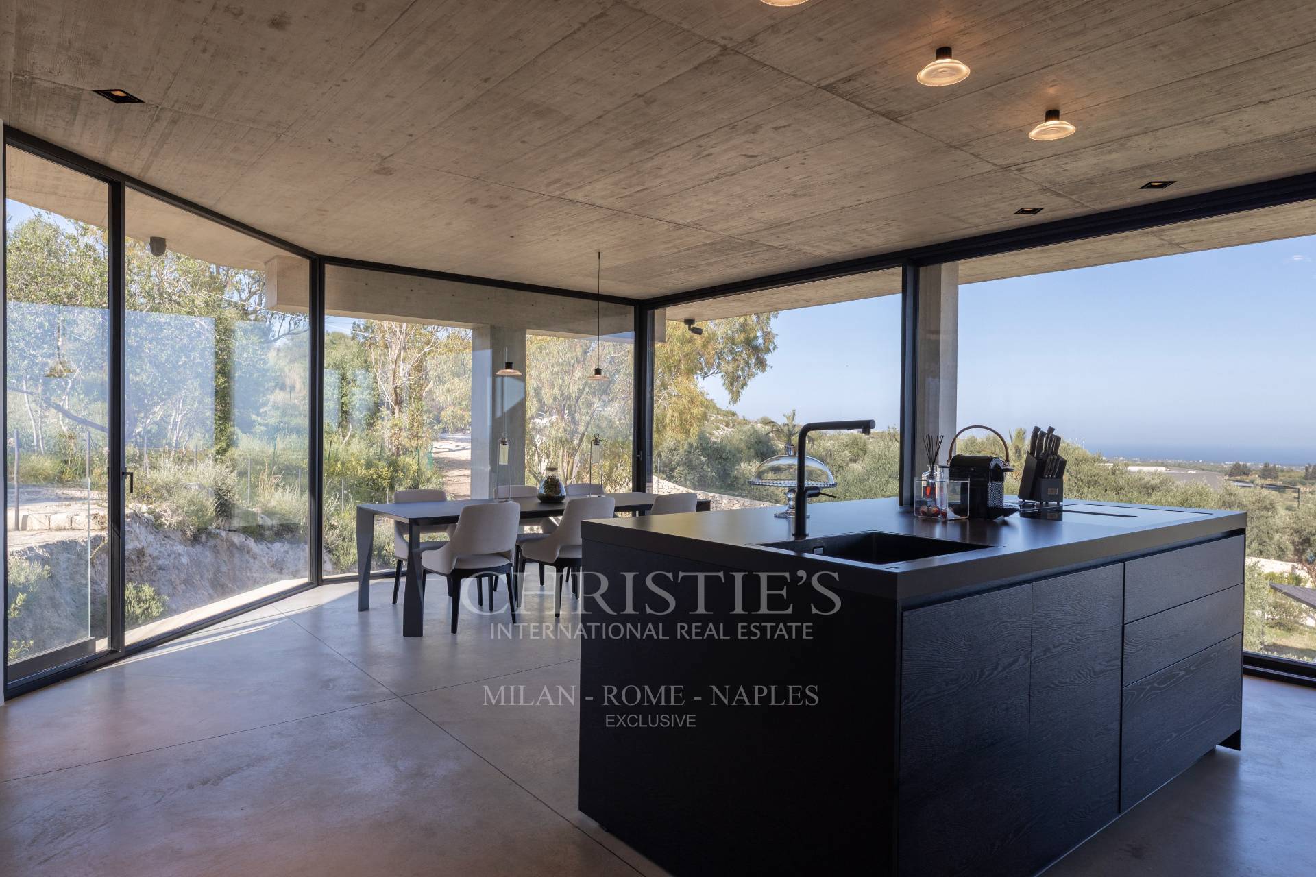 picture of Designer Glass House In An Ancient Stone Quarry With Sea And Val Di Noto Views