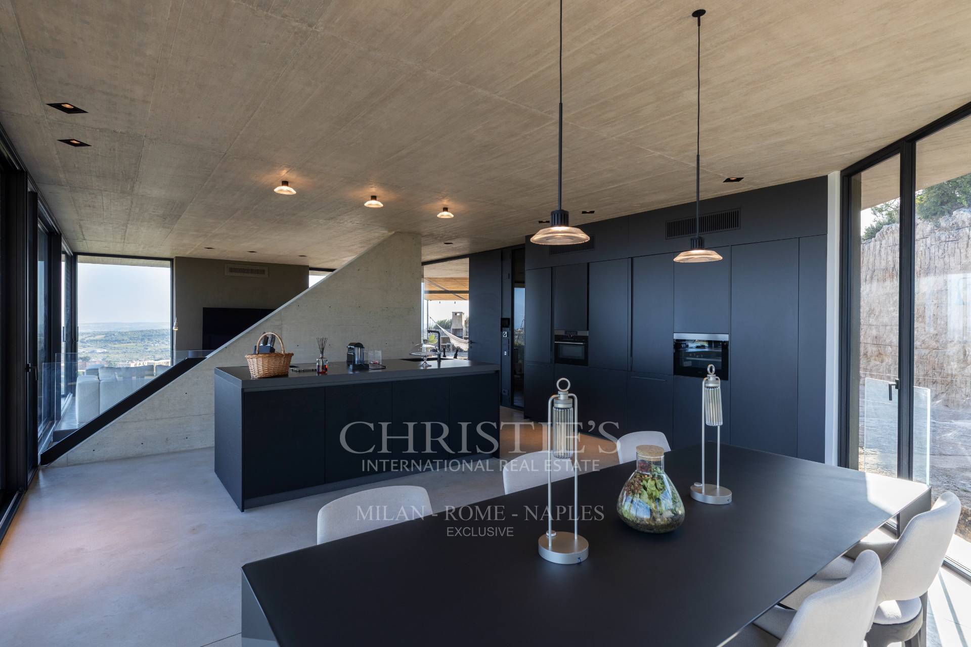 picture of Designer Glass House In An Ancient Stone Quarry With Sea And Val Di Noto Views