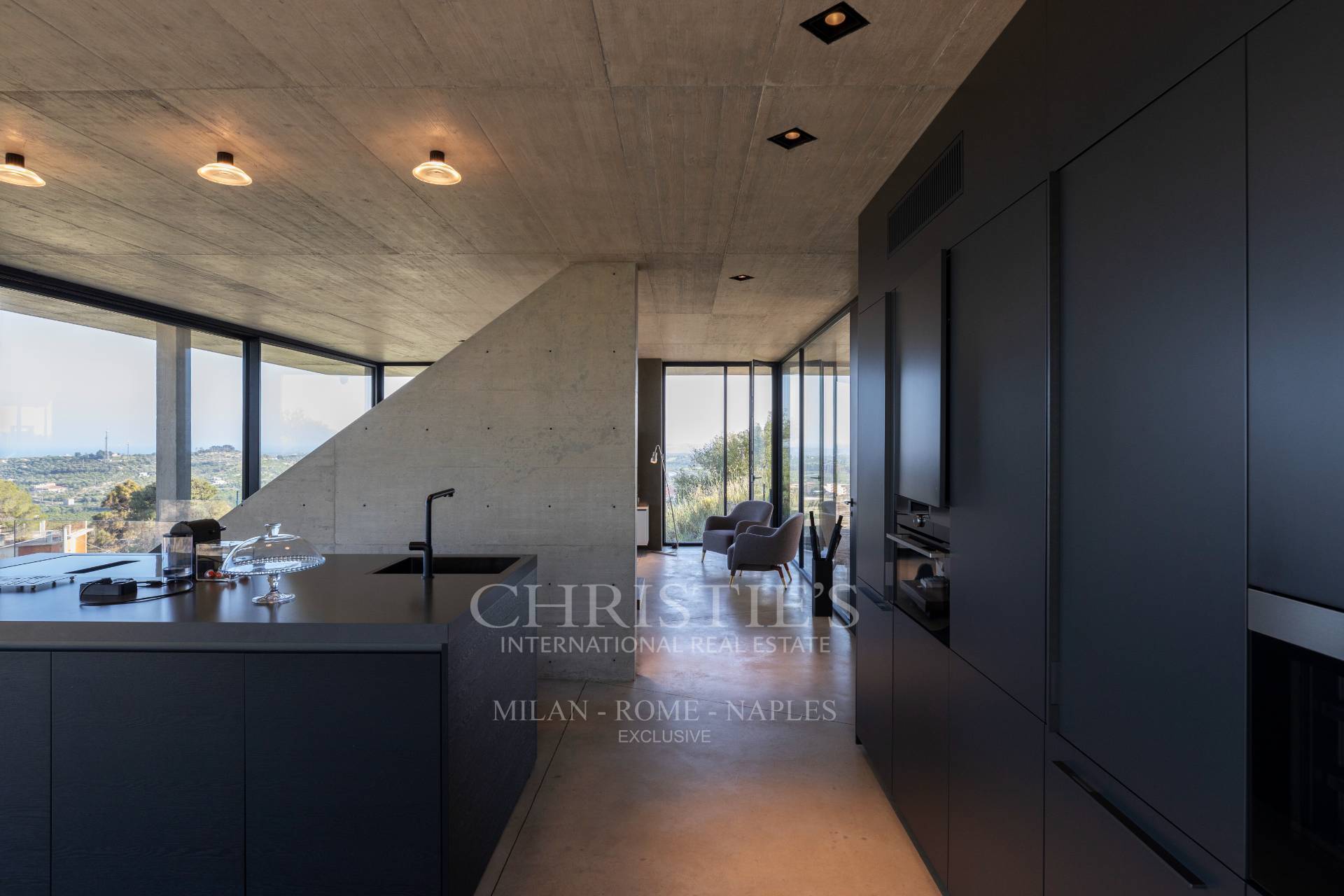 picture of Designer Glass House In An Ancient Stone Quarry With Sea And Val Di Noto Views