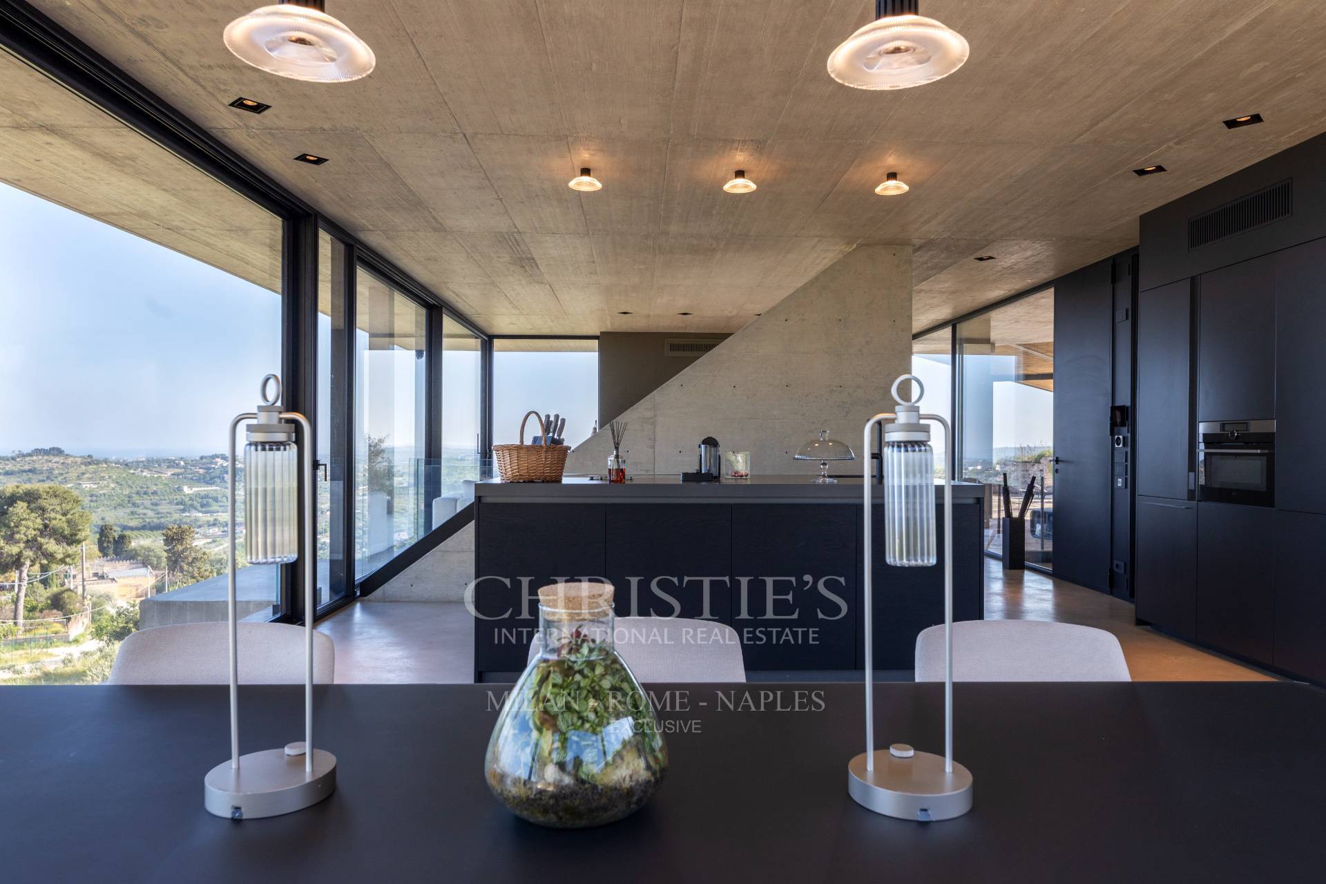 picture of Designer Glass House In An Ancient Stone Quarry With Sea And Val Di Noto Views