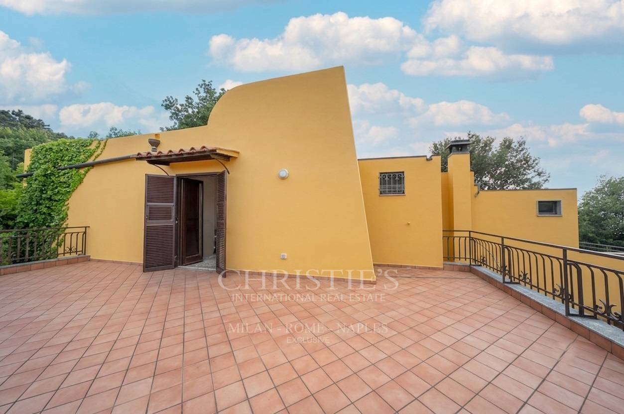 picture of A Portion Of An Elegant Villa With Panoramic Views Of The Gulf Of Naples And Sorrento