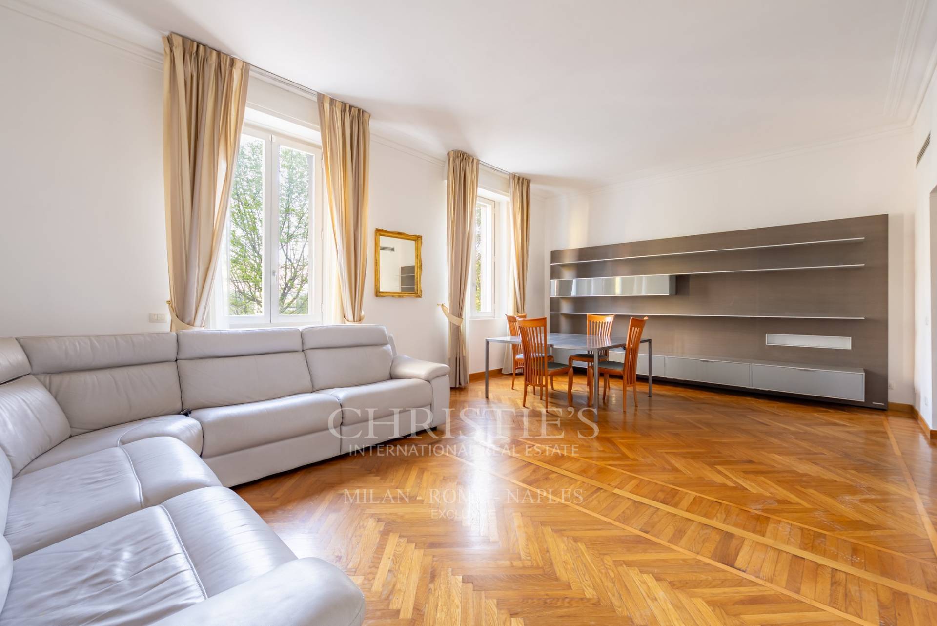 picture of Elegant Three-bedroom Apartment For Rent On A Temporary Lease, Just Steps From Piazza Gae Aulenti