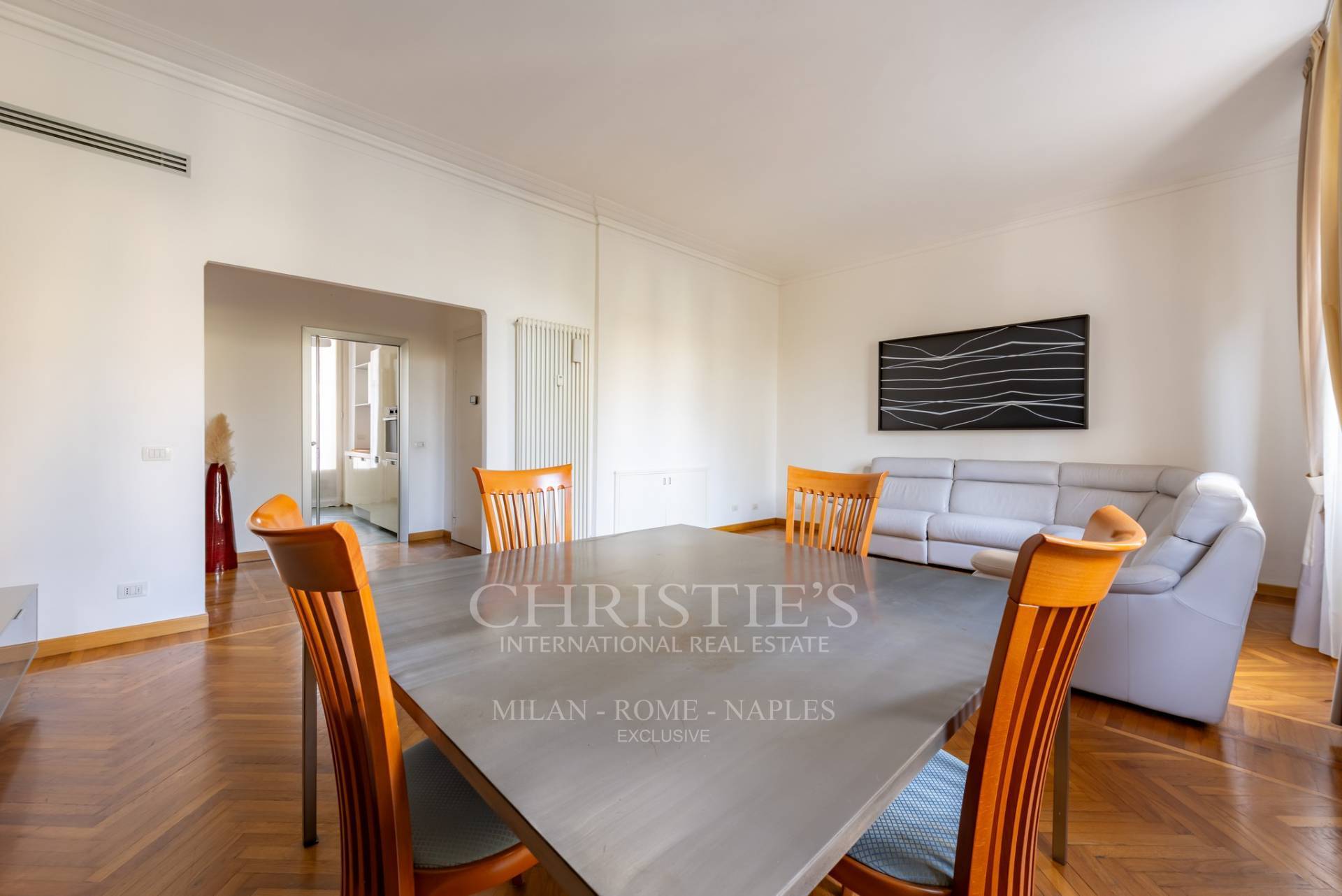 picture of Elegant Three-bedroom Apartment For Rent On A Temporary Lease, Just Steps From Piazza Gae Aulenti