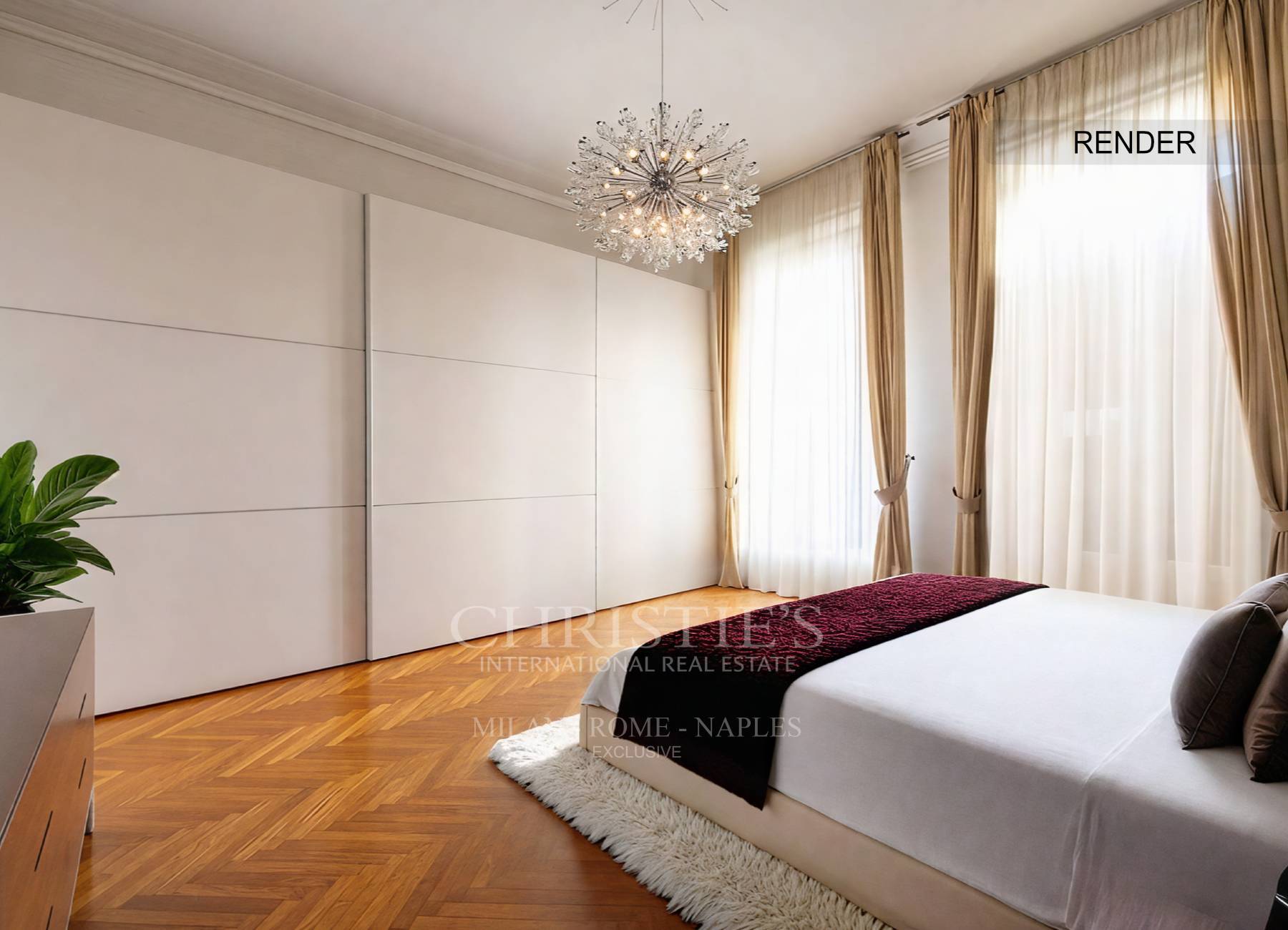 picture of Elegant Three-bedroom Apartment For Rent On A Temporary Lease, Just Steps From Piazza Gae Aulenti