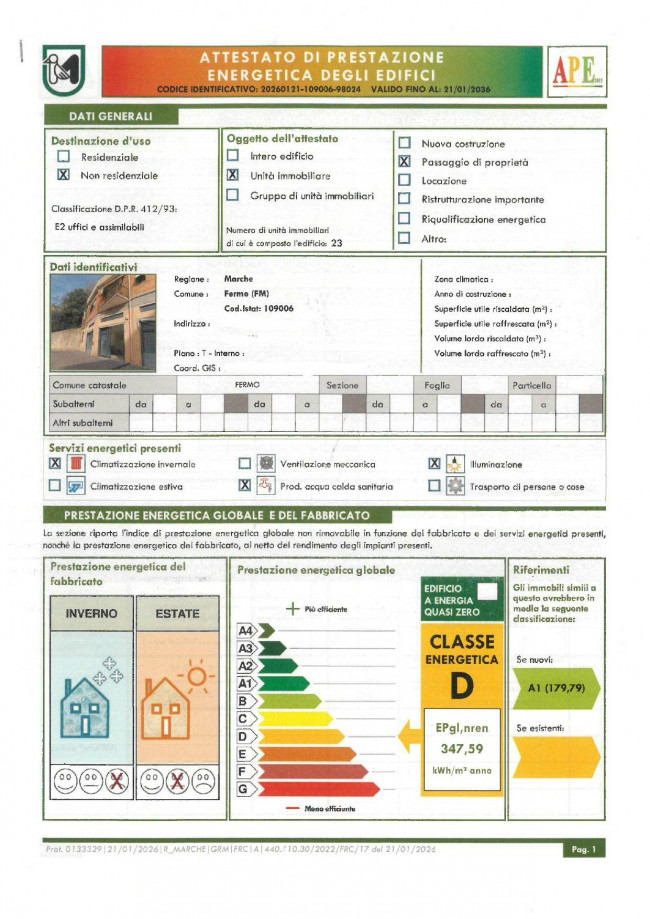 Studio/Ufficio in vendita a Fermo