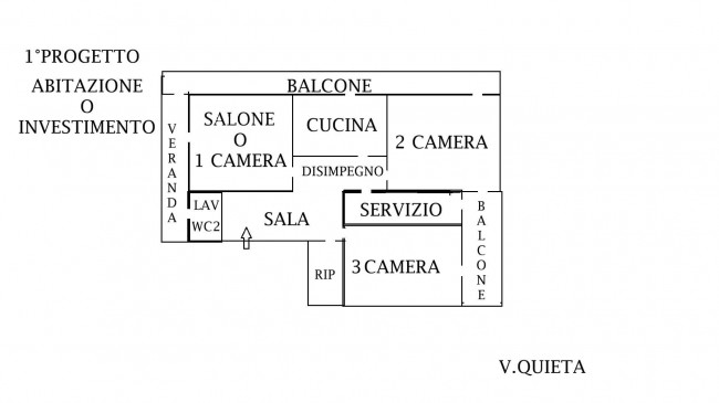 Appartamento in vendita a Catania Vulcania