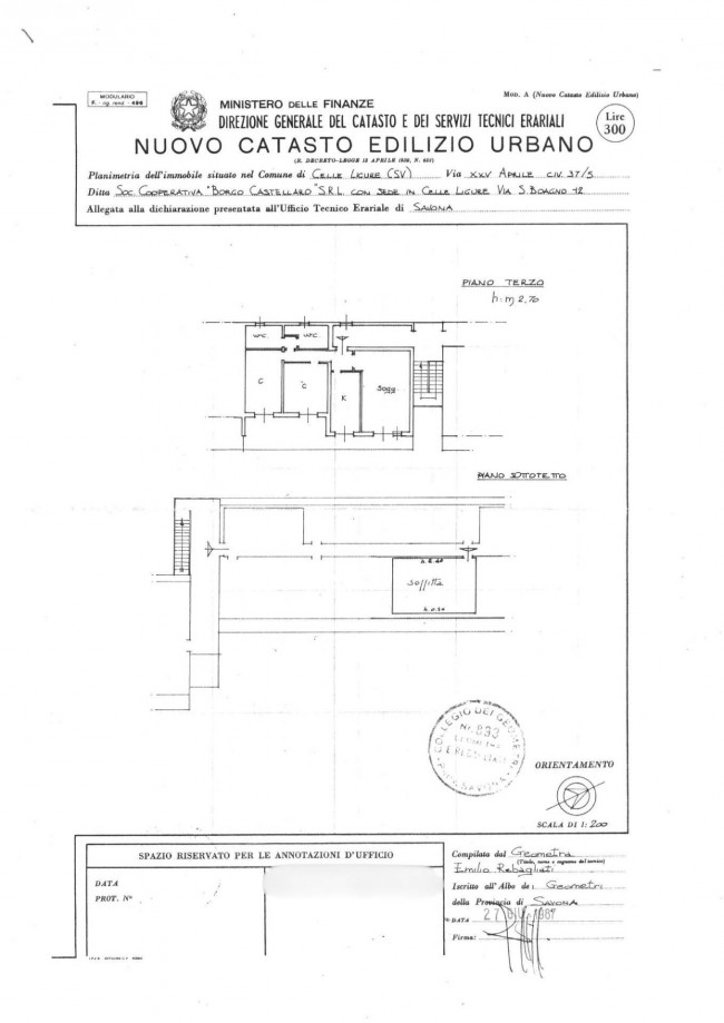 Appartamento in vendita a Celle Ligure