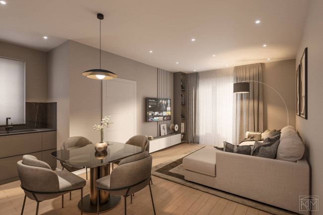 Attico Bilocale con Mansarda Nuova Costruzione Residenze Muscetta in vendita a Roma