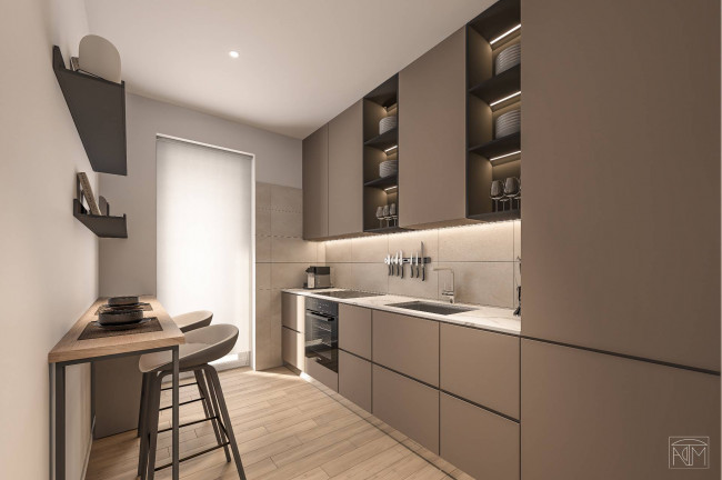 Trilocale terzo piano Nuova Costruzione Residenze Muscetta in vendita a Roma