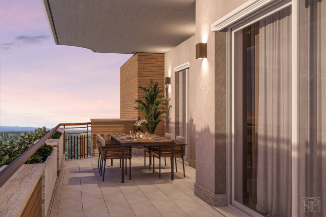 Quadrilocale secondo piano Nuova Costruzione Residenze Muscetta in vendita a Roma
