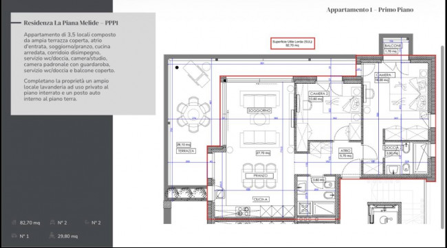 Appartamento in vendita a Melide